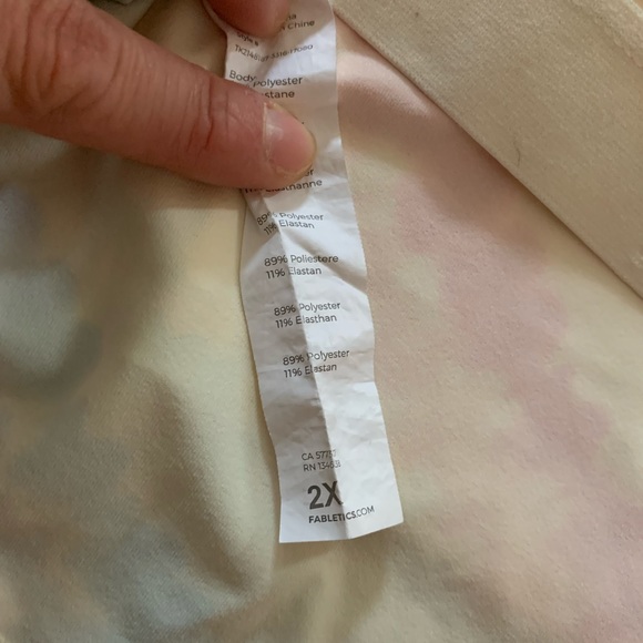 Adorable Fabletics Tie Dye Crop Tank - Picture 6 of 6